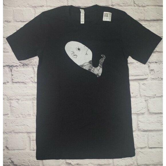 Women's Whimsical Whimsy Black Short-Sleeve Graphic T-Shirt Size Small - Picture 1 of 4